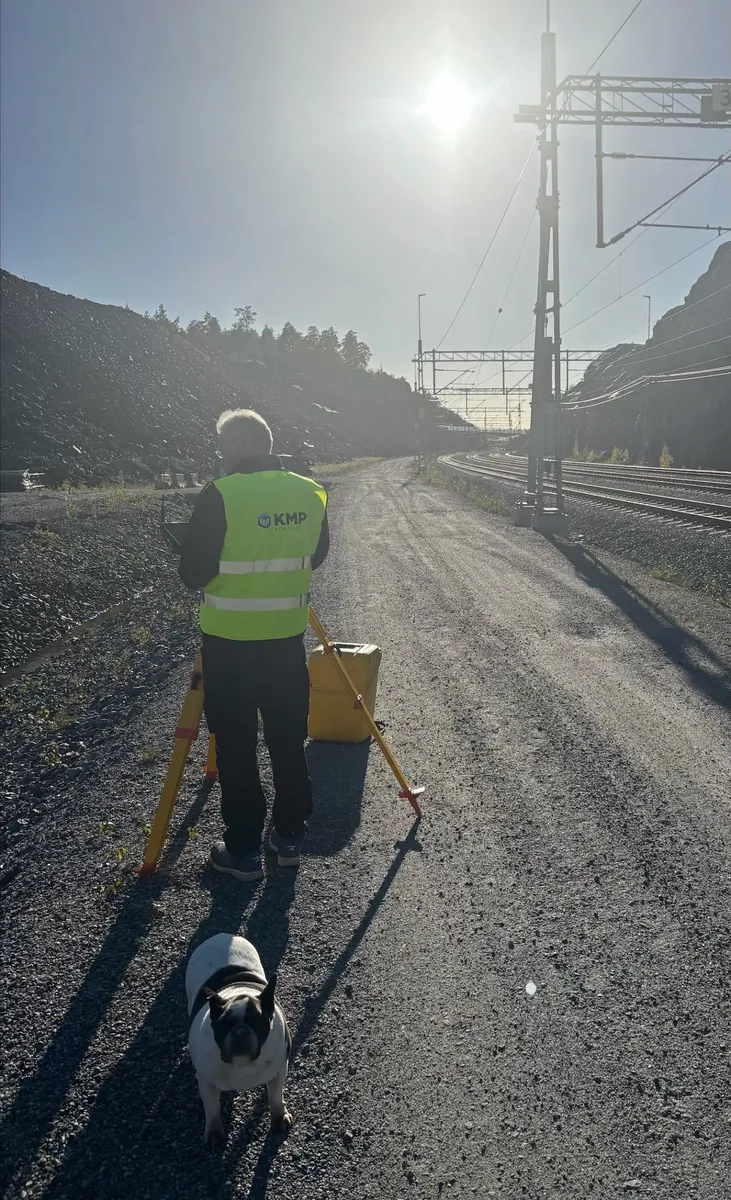 Spårmätning i solen